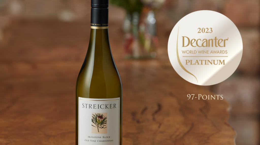 Streicker Ironstone Chardonnay - Highest Score at Decanter World Wine Awards